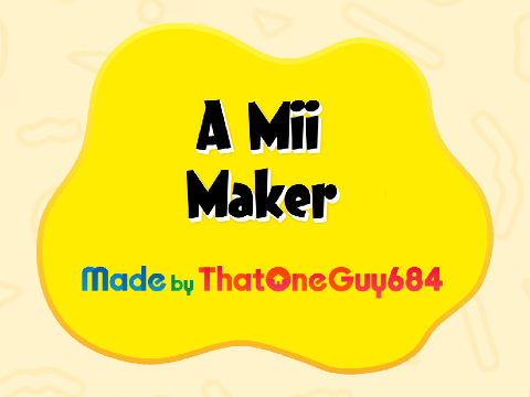 A Mii Maker project preview